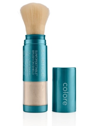 Colorescience Sunforgettable Brush-On Shield SPF 30 Mineralny puder ochronny w pędzlu (kolor Medium) 4,3 g