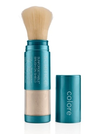 Colorescience Sunforgettable Brush-On Shield SPF 30 Mineralny puder ochronny w pędzlu (kolor Tan) 4,3 g