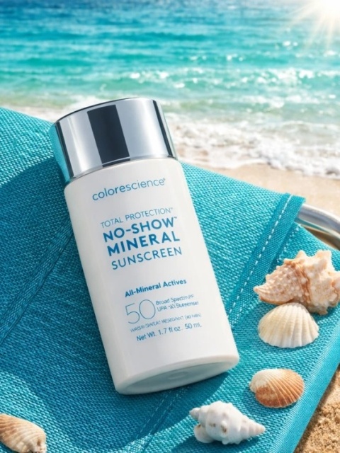 Colorscience Total Protection No-Show SPF 50 Mineral Sunscreen Mineralny filtr przeciwsłoneczny 50 ml