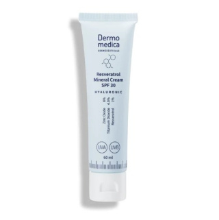 DERMOMEDICA Resveratrol Mineral Cream SPF 30 Krem na dzień, połączenie filtrów mineralnych z resweratrolem 15ml