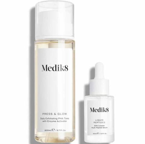 MEDIK8 Brighten Up Instant Glow & Smooth Duo - Zestaw wygładzający i rozjaśniający skórę