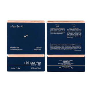 SKINBETTER SCIENCE A-Team Duo Zestaw AlphaRet Overnight Cream + Alto Defense Serum 15ml + 15ml