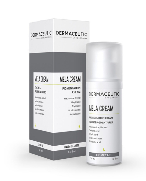 DERMACEUTIC Mela Cream Profesjonalna formuła w rozjaśnianiu przebarwień 30ml