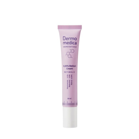 DERMOMEDICA 0.05% Retinal Cream Krem z retinalem w postaci aktywnej, bakuchiolem i niacynamidem 30ml