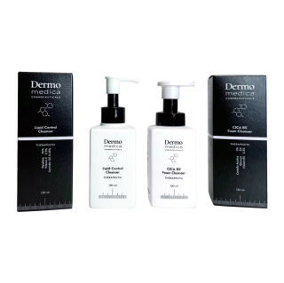 DERMOMEDICA Lipid Control Cleanser + CICA B5 Foam Cleanser ZESTAW Olejek myjący + Regeneracyjna pianka do mycia twarzy 2x150ml