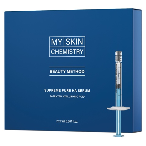 MY SKIN CHEMISTRY Pure HA Serum Serum wykorzystujące technologię HYLACALM z opatentowaną mieszanką kwasu hialuronowego 2 x 2 ml