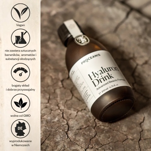 PROCEANIS Hyaluron Drink 200 ml – Wegański beauty drink dla promiennej skóry