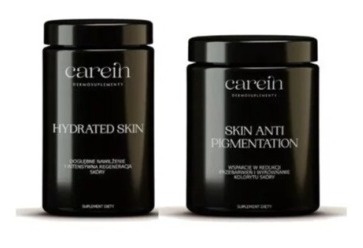 CAREIN Hydrated Skin + Skin Anti Pigmentation ZESTAW Nawilżonana skóra bez przebarwień 90 kaps + 60 kaps./150 kaps.