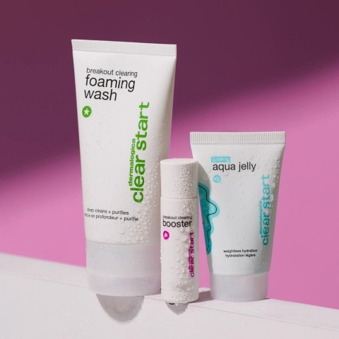 Dermalogica Breakout Clearing Kit ZESTAW Żel do mycia twarzy 75 ml + Serum likwidujące bakterie 10 ml + Żel nawilżający 25 ml