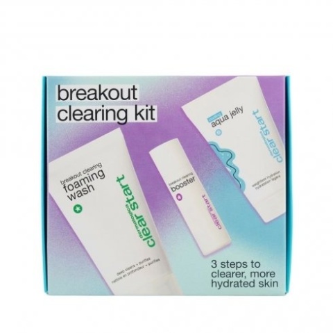 Dermalogica Breakout Clearing Kit ZESTAW Żel do mycia twarzy 75 ml + Serum likwidujące bakterie 10 ml + Żel nawilżający 25 ml
