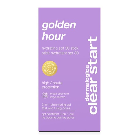 Dermalogica Golden hour hydrating SPF 30 stick Lekki rozświetlająco-nawilżający sztyft przeciwsłoneczny 19 g
