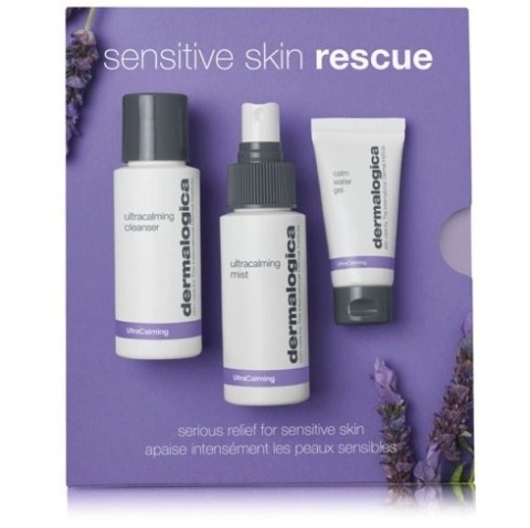 Dermalogica Sensitive Skin Rescue ZESTAW Żel nawilżający 15 ml + Tonik dla cer bardzo wrażliwych 50 ml + Żel do mycia 50 ml