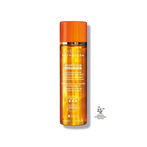 ESHTEDERM Adaptasun Golden Glow Hydra-protective Shimmering Sun Care Body Oil Olejek błyszczący z wysoką ochroną UV 125 ml